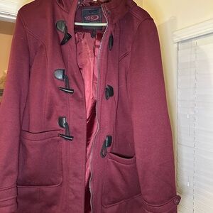 JusTeab Faux Fur Lined Parka Coat Green Pink Hooded Jacket XXL Warm